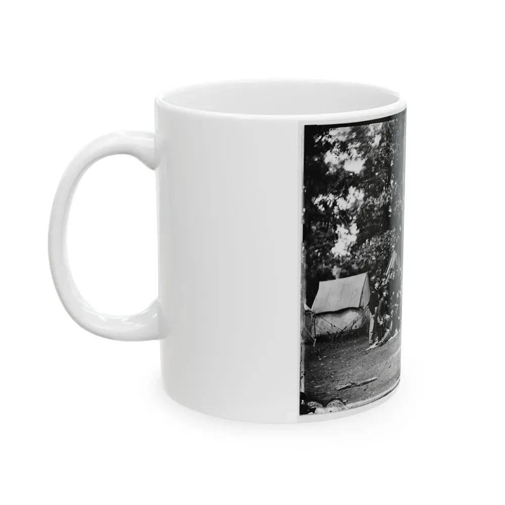 Culpeper, Va. Officers Of The U.S. Horse Artillery Brigade Commanded By Capt. James M. Robertson (U.S. Civil War) White Coffee Mug - Go Mug Yourself