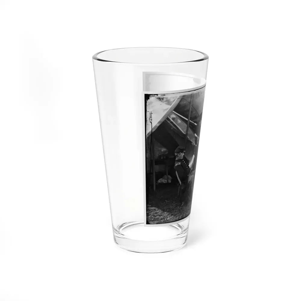 Culpeper, Virginia. Group Of Officers. Capt. Pierce, Capt. Page, Capt. Howell, Lt. Kelly. Headquarters, Army Of The Potomac (U.S. Civil War) Pint Glass 16oz - Go Mug Yourself