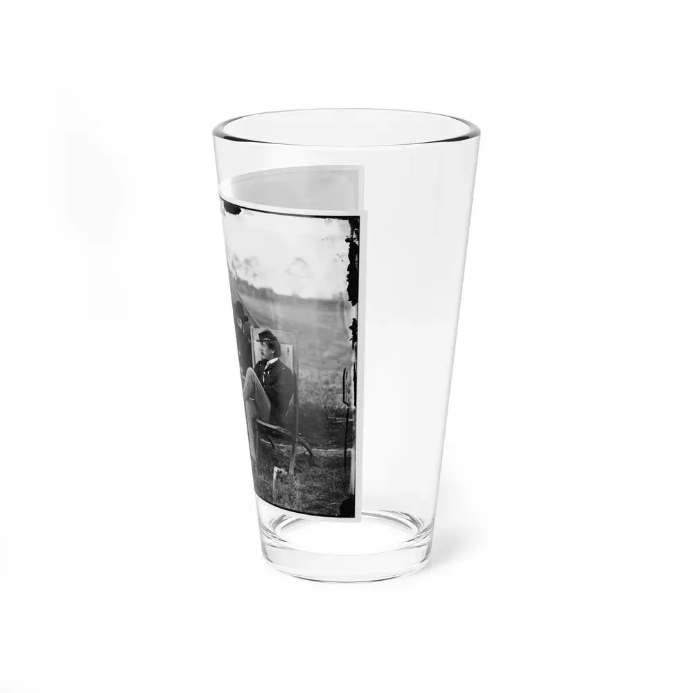 Culpeper, Virginia. Group Of Officers. Capt. Pierce, Capt. Page, Capt. Howell, Lt. Kelly. Headquarters, Army Of The Potomac (U.S. Civil War) Pint Glass 16oz - Go Mug Yourself