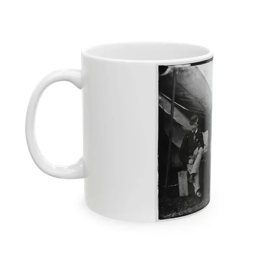 Culpeper, Virginia. Group Of Officers, Headquarters, Army Of The Potomac(2) (U.S. Civil War) White Coffee Mug - Go Mug Yourself