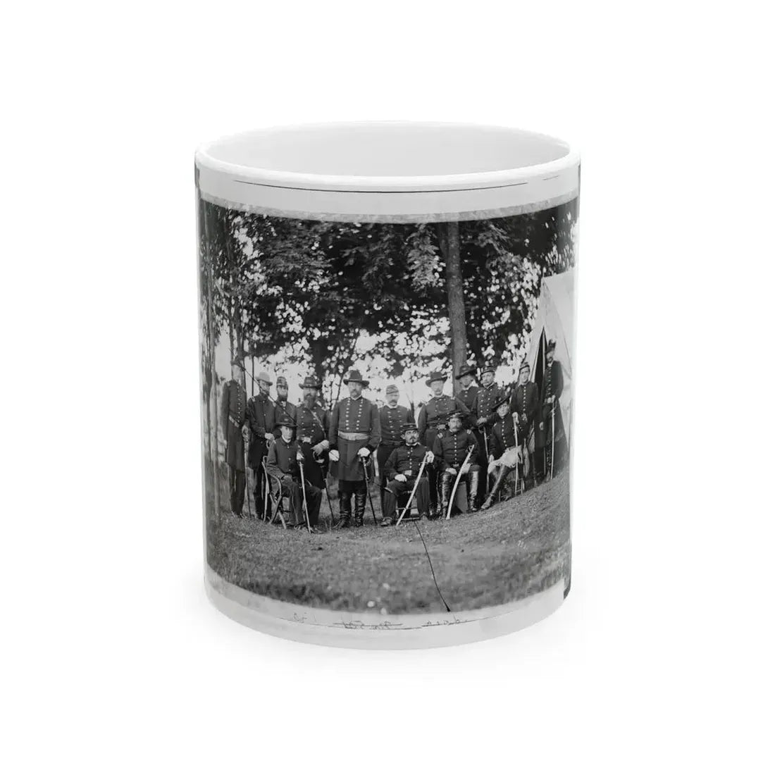 Culpeper, Virginia. William H. French And Staff (U.S. Civil War) White Coffee Mug 11oz - Go Mug Yourself