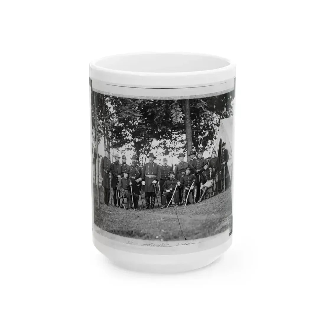 Culpeper, Virginia. William H. French And Staff (U.S. Civil War) White Coffee Mug 15oz - Go Mug Yourself