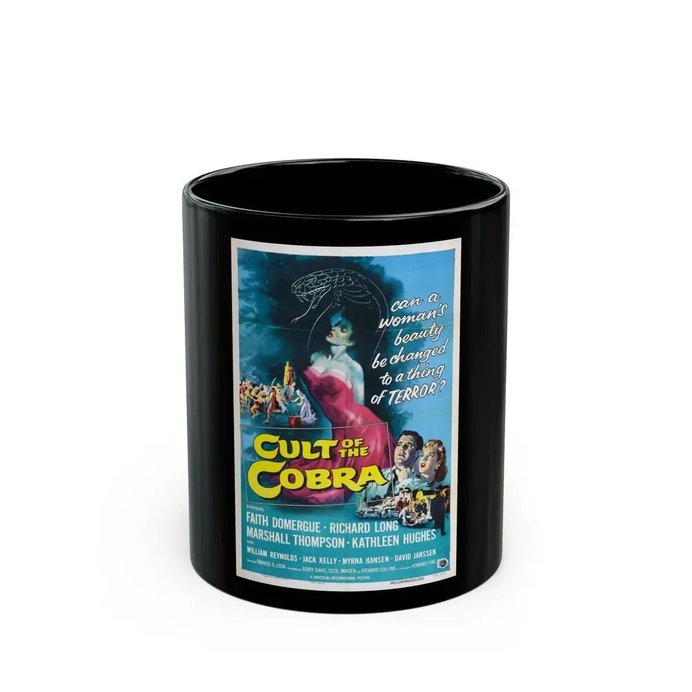 CULT OF THE COBRA 1955 Movie Poster - Black Coffee Mug 11oz - Go Mug Yourself