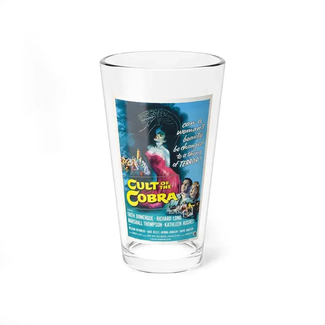 CULT OF THE COBRA 1955 Movie Poster - Pint Glass 16oz 16oz - Go Mug Yourself