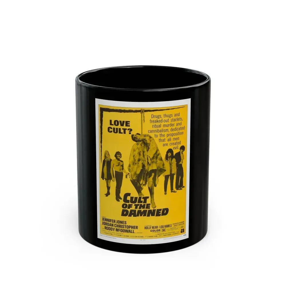 CULT OF THE DAMNED 1969 Movie Poster - Black Coffee Mug 11oz - Go Mug Yourself