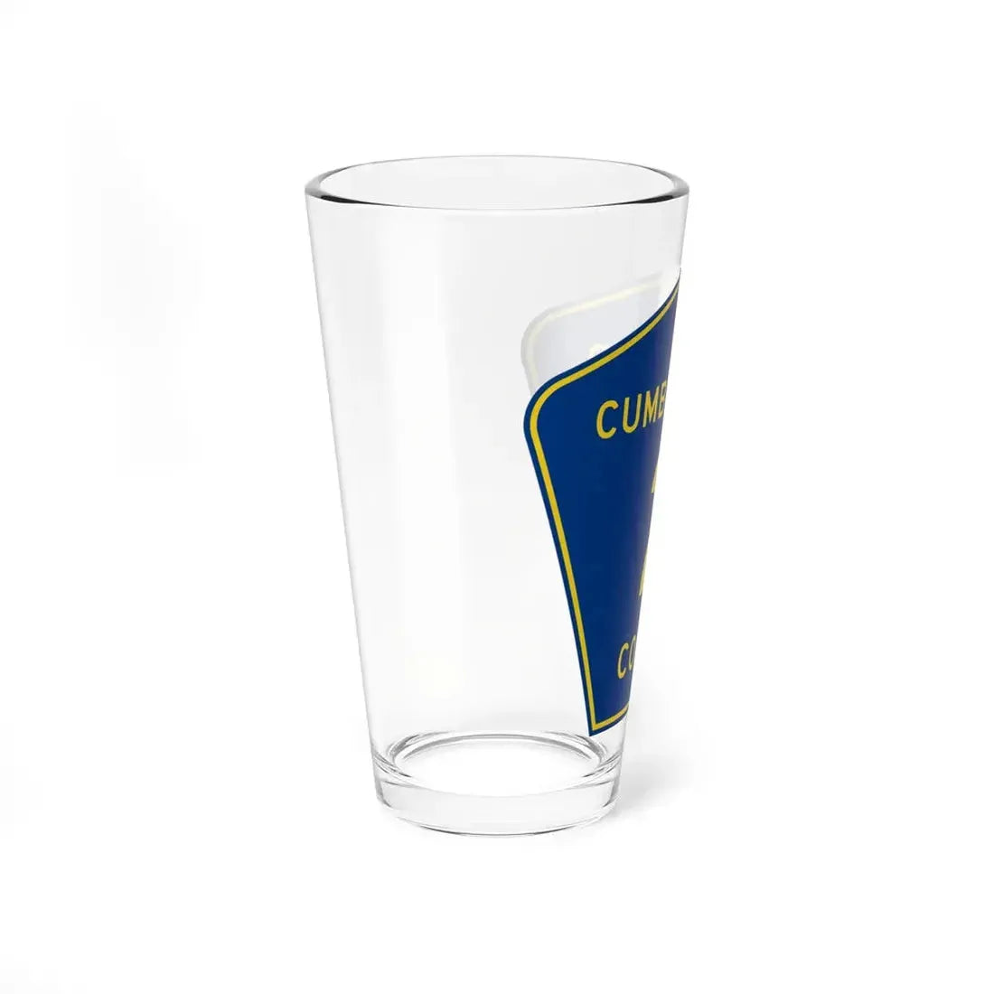 Cumberland County 2 (Illinois) (Road Sign) Pint Glss 16oz - Go Mug Yourself