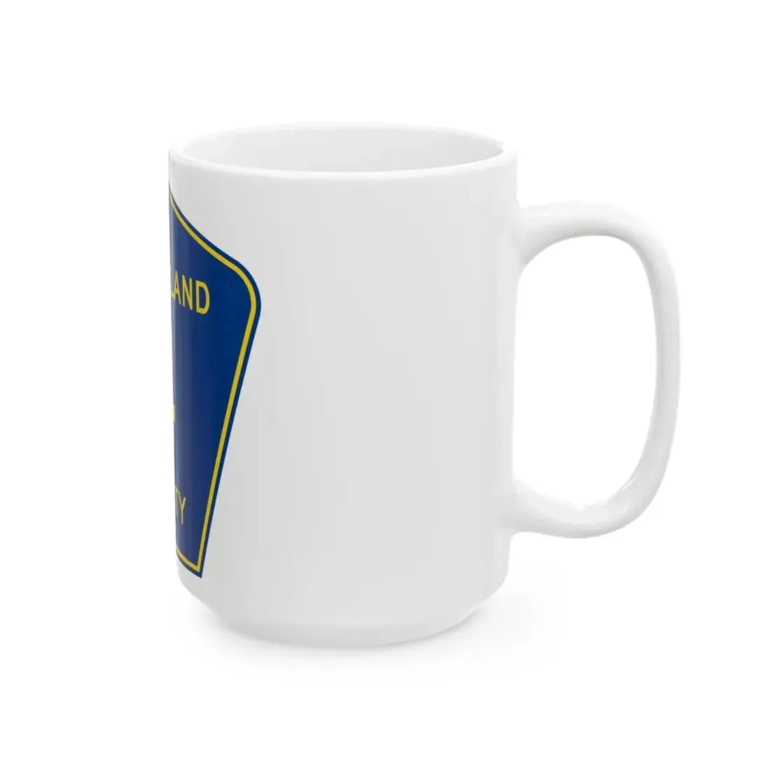 Cumberland County 4 (Illinois) (Road Sign) White Coffee Mug - Go Mug Yourself