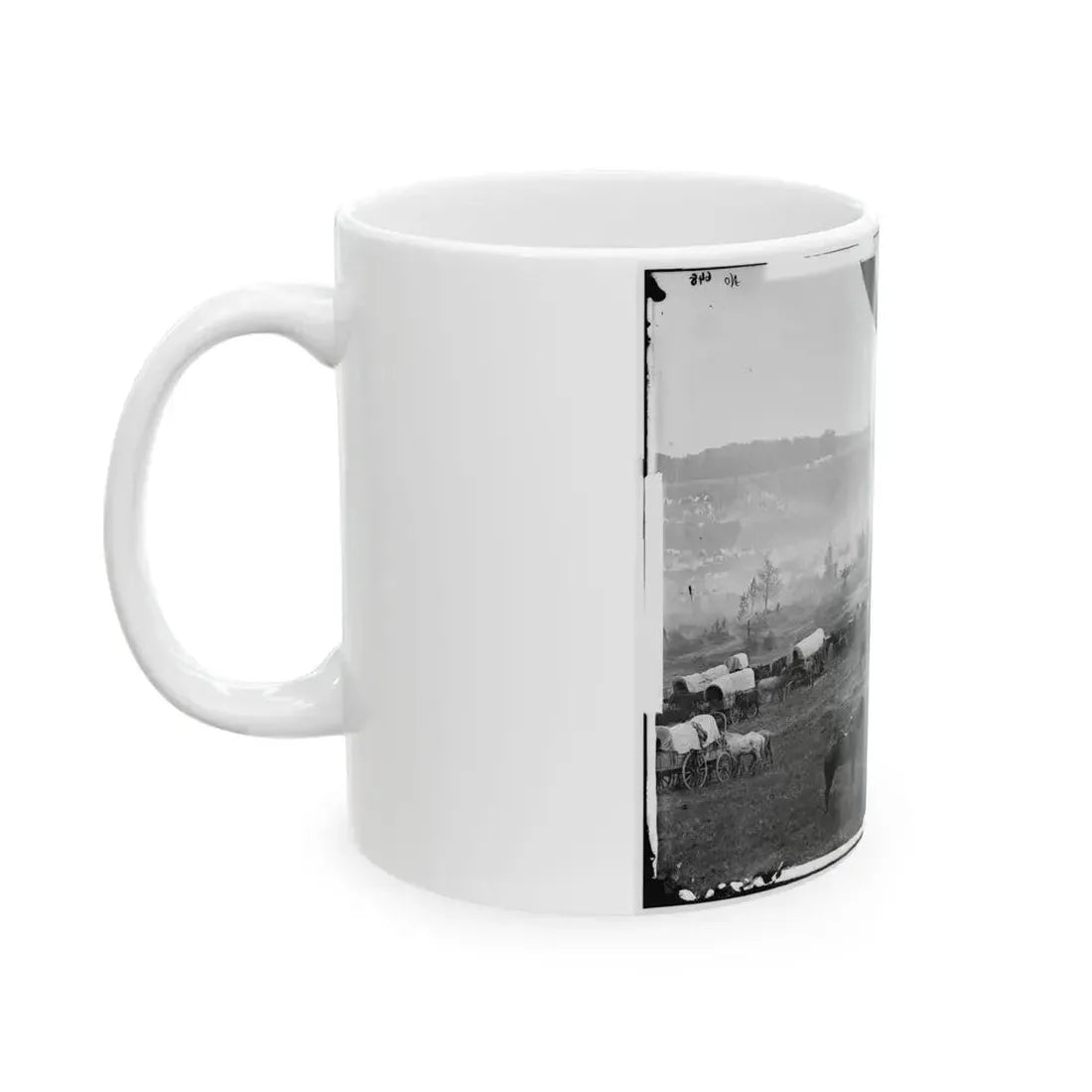 Cumberland Landing, Va. Federal Encampment; Another View (U.S. Civil War) White Coffee Mug - Go Mug Yourself