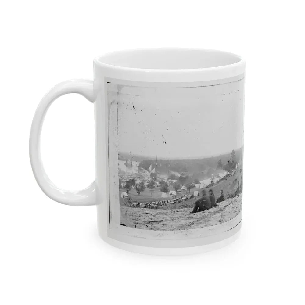 Cumberland Landing, Va. Federal Encampment On Pamunkey River, Va. (U.S. Civil War) White Coffee Mug - Go Mug Yourself
