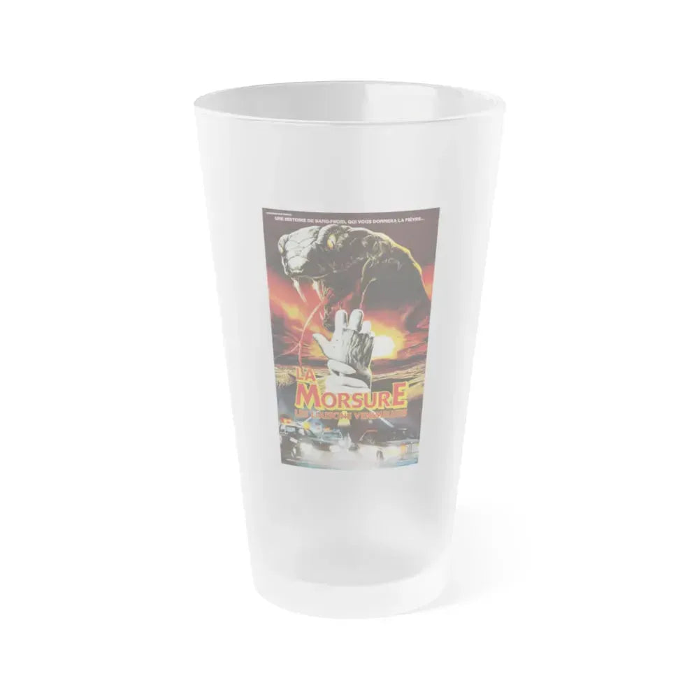 CURSE II THE BITE (FRENCH) 1989 Movie Poster - Frosted Pint Glass 16oz 16oz Frosted - Go Mug Yourself