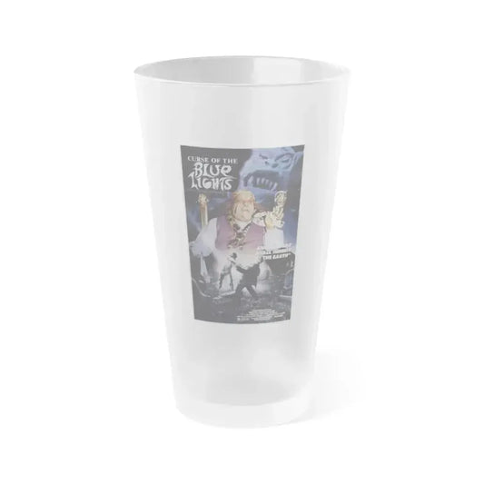 CURSE OF THE BLUE LIGHTS 1988 Movie Poster - Frosted Pint Glass 16oz 16oz Frosted - Go Mug Yourself