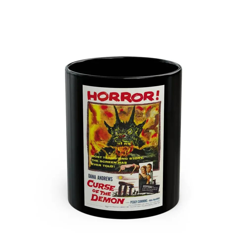 CURSE OF THE DEMON 1957 Movie Poster - Black Coffee Mug 11oz - Go Mug Yourself