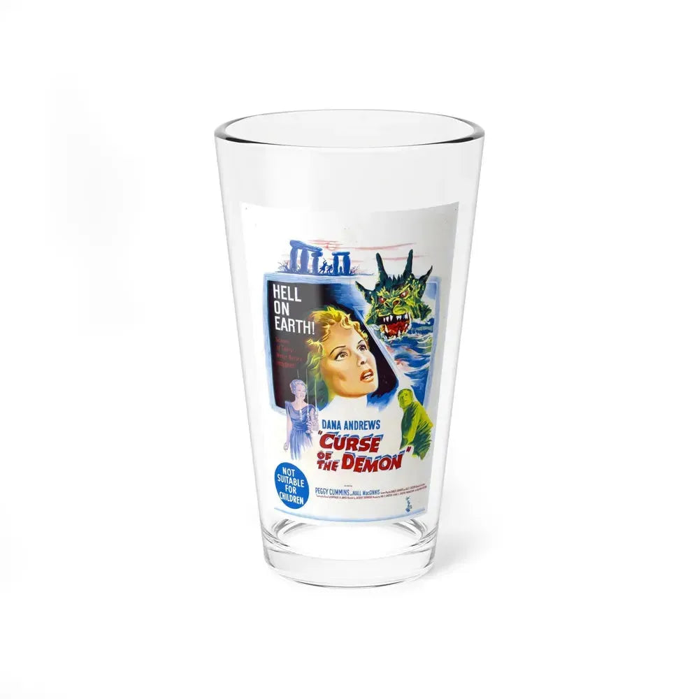 CURSE OF THE DEMON (NIGHT OF THE DEMON) 1957 Movie Poster - Pint Glass 16oz 16oz - Go Mug Yourself