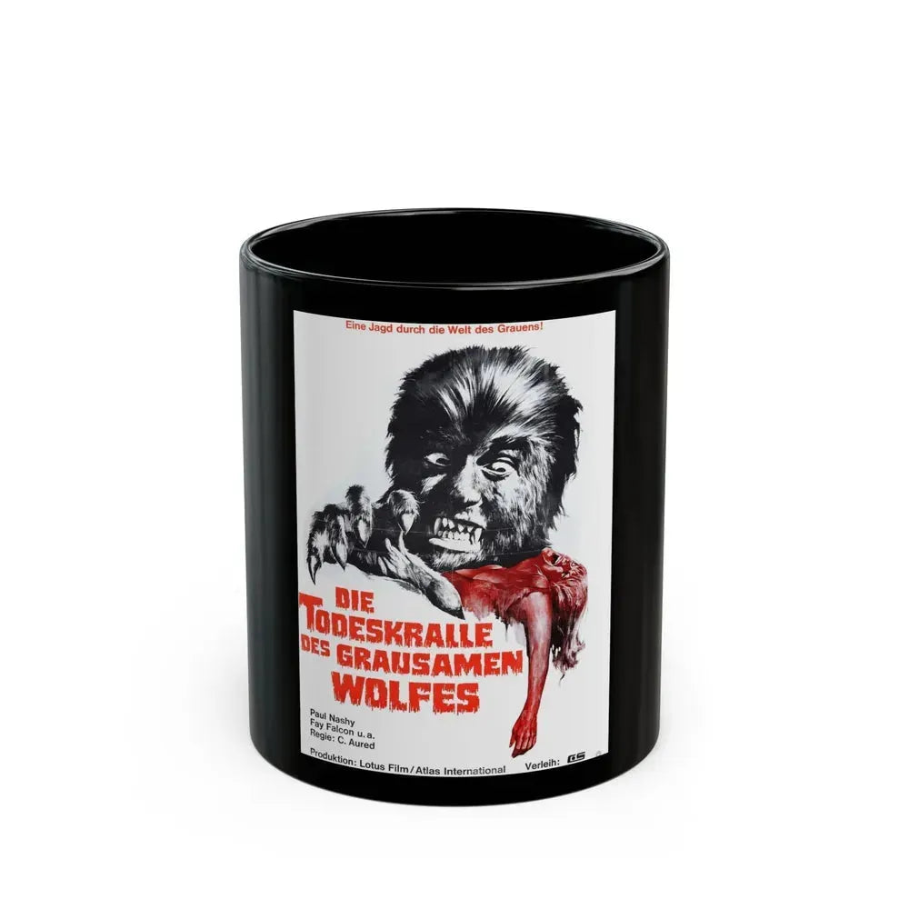 CURSE OF THE DEVIL (GERMAN) 1973 Movie Poster - Black Coffee Mug 11oz - Go Mug Yourself