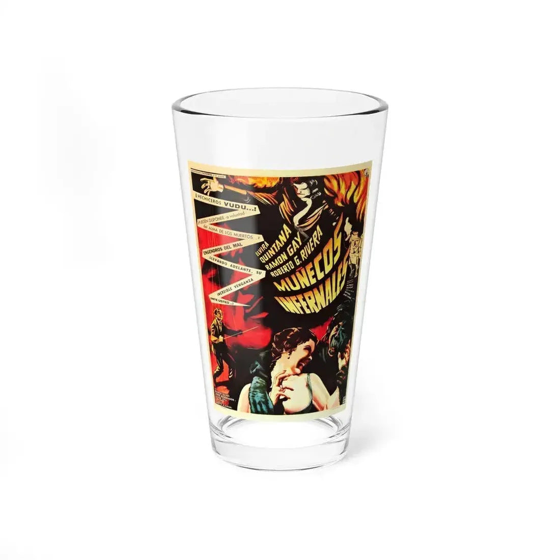 CURSE OF THE DOLL PEOPLE 1961 Movie Poster - Pint Glass 16oz 16oz - Go Mug Yourself