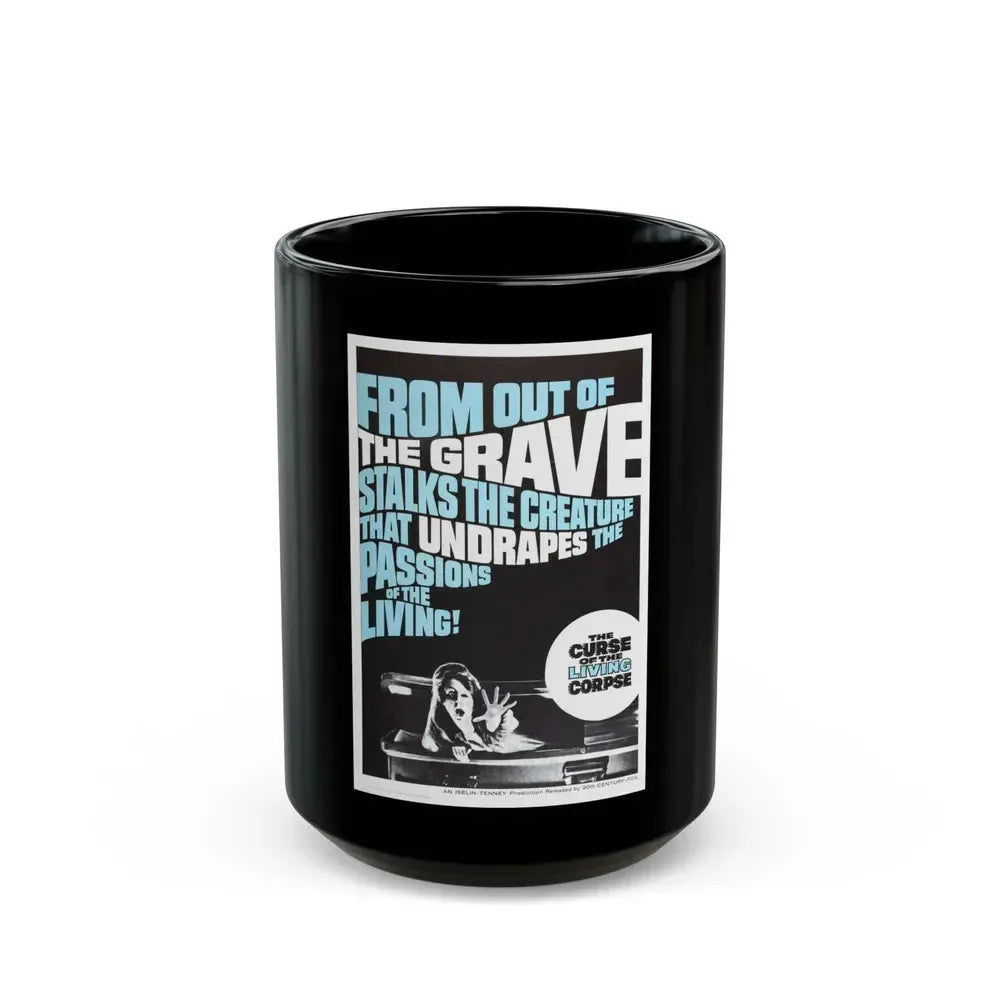 CURSE OF THE LIVING CORPSE 1964 Movie Poster - Black Coffee Mug 15oz - Go Mug Yourself