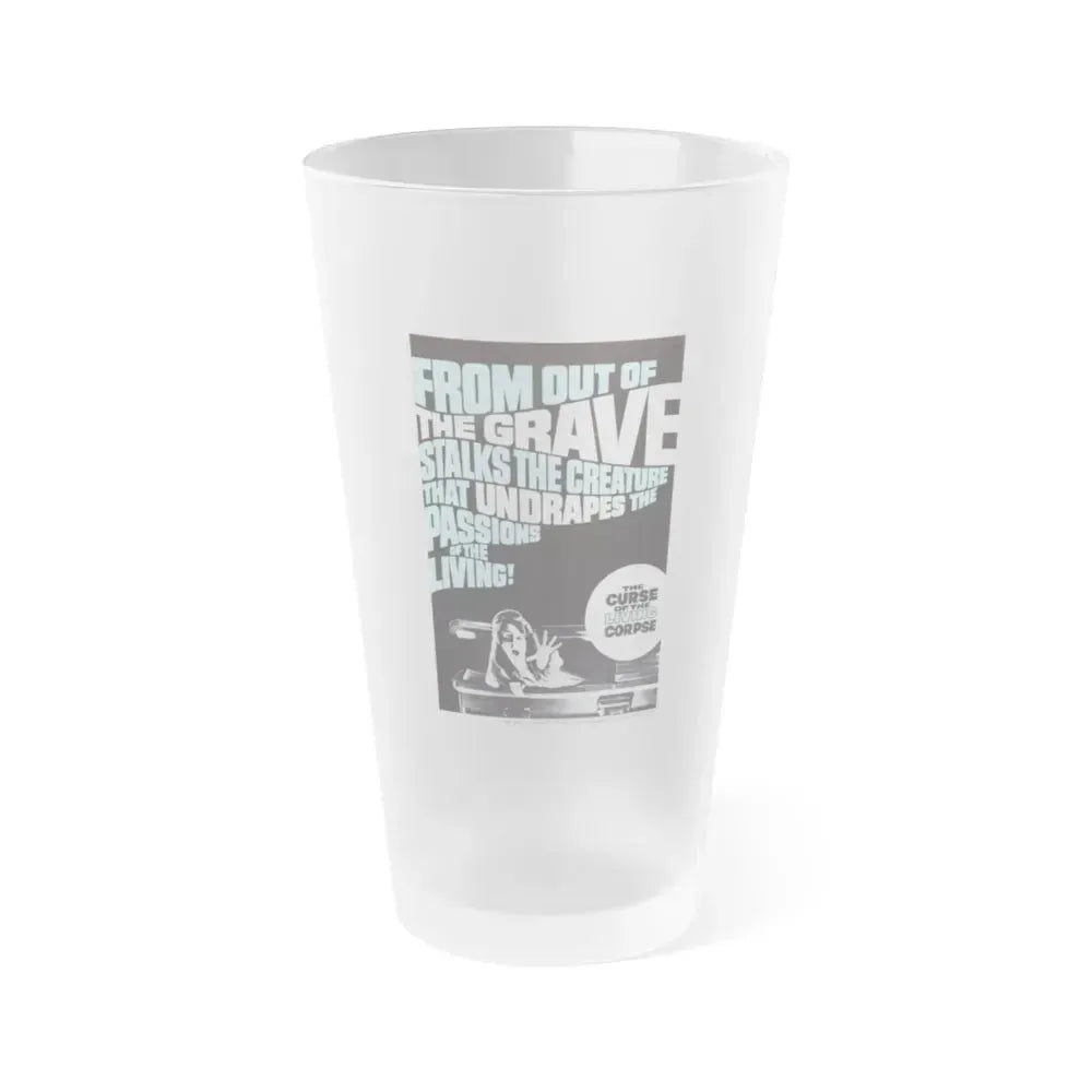 CURSE OF THE LIVING CORPSE 1964 Movie Poster - Frosted Pint Glass 16oz 16oz Frosted - Go Mug Yourself