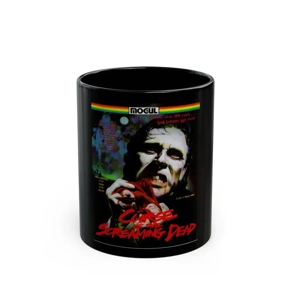 CURSE OF THE SCREAMING DEAD 1982 Movie Poster - Black Coffee Mug 11oz - Go Mug Yourself