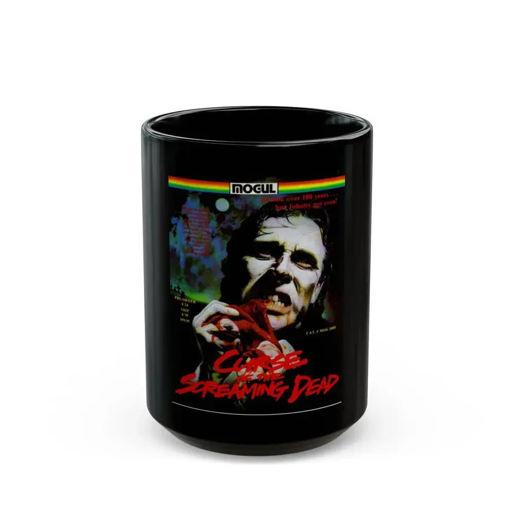 CURSE OF THE SCREAMING DEAD 1982 Movie Poster - Black Coffee Mug 15oz - Go Mug Yourself