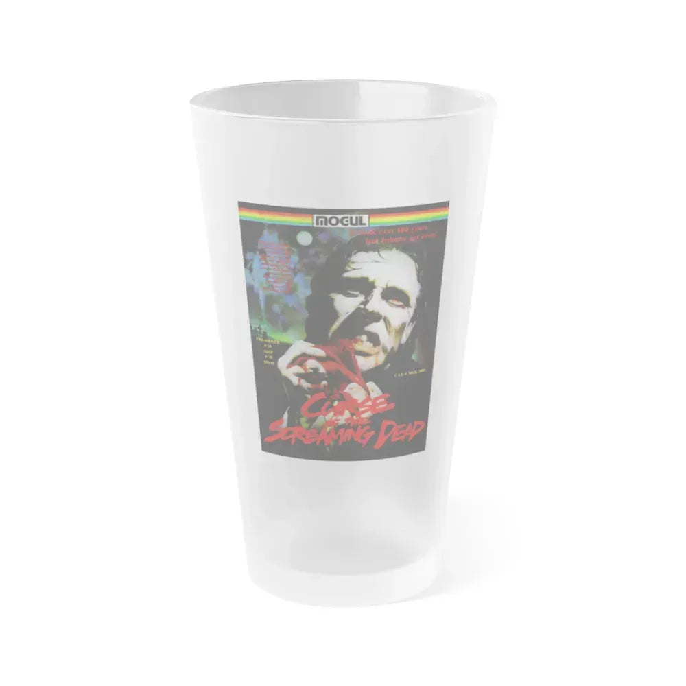 CURSE OF THE SCREAMING DEAD 1982 Movie Poster - Frosted Pint Glass 16oz 16oz Frosted - Go Mug Yourself