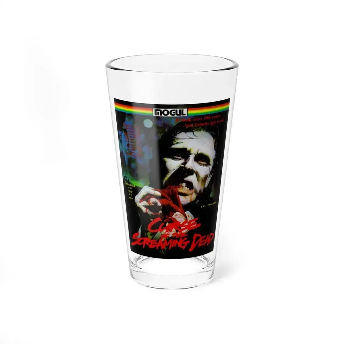 CURSE OF THE SCREAMING DEAD 1982 Movie Poster - Pint Glass 16oz 16oz - Go Mug Yourself
