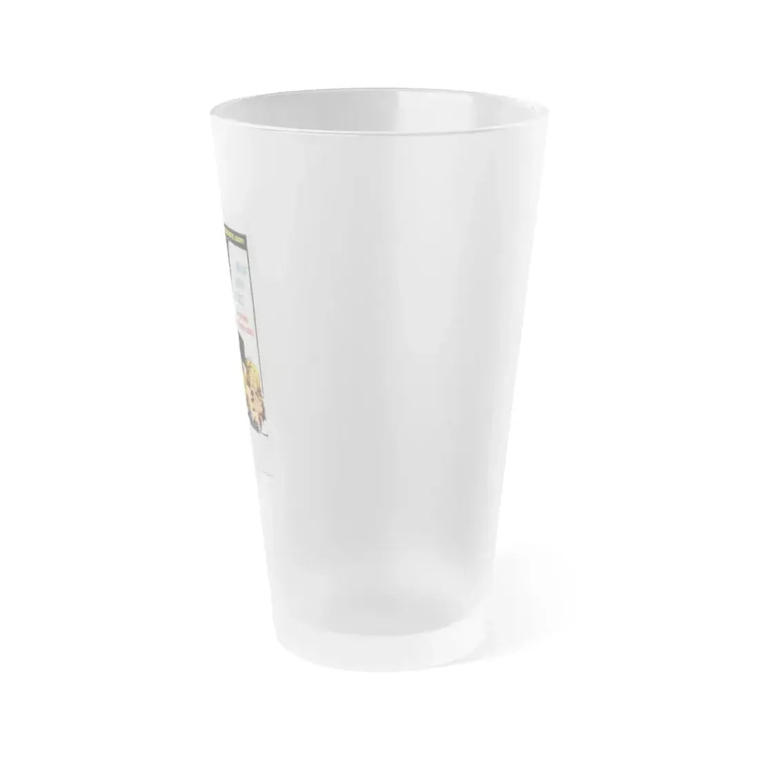 CURSE OF THE STONE HAND 1965 Movie Poster - Frosted Pint Glass 16oz - Go Mug Yourself