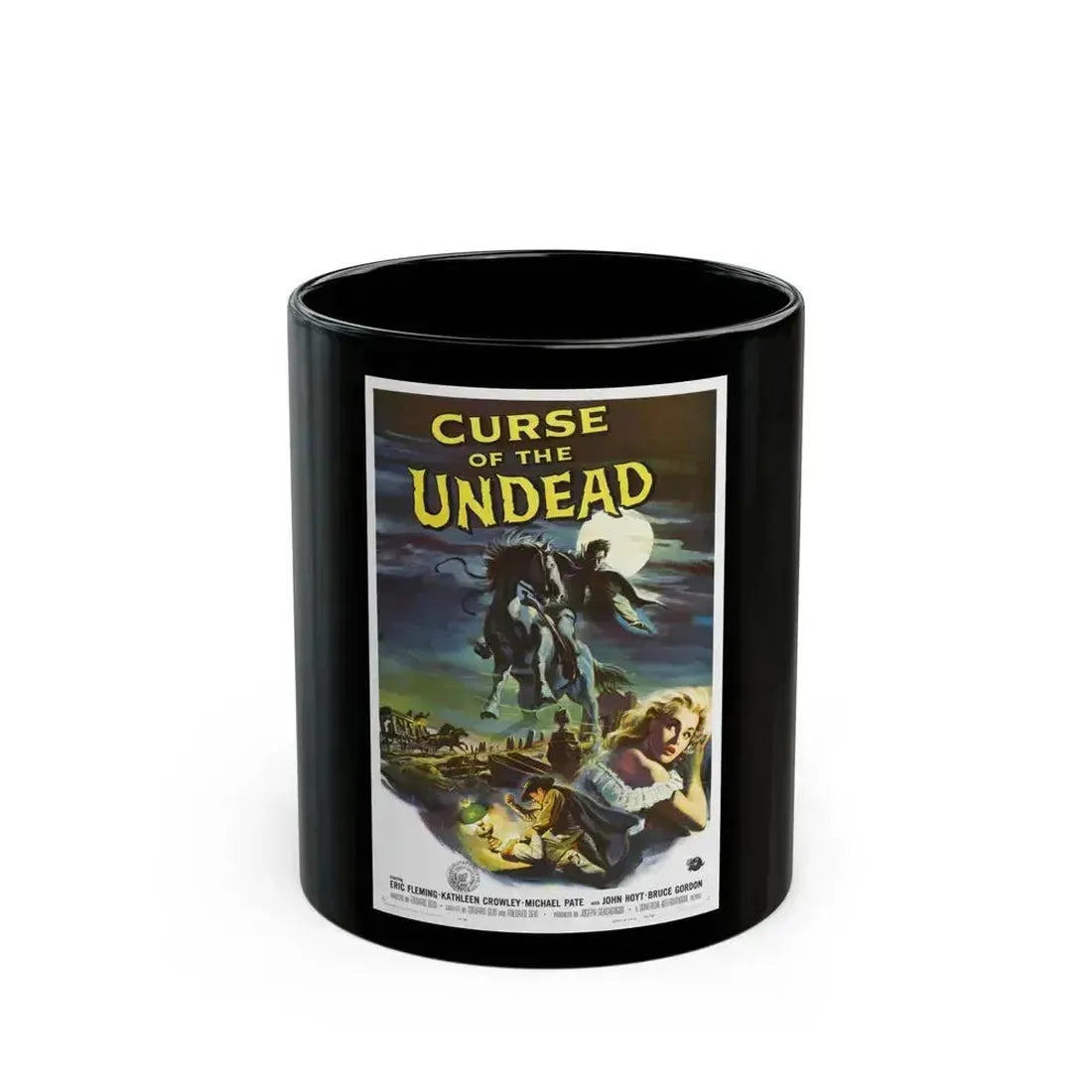 CURSE OF THE UNDEAD 1959 Movie Poster - Black Coffee Mug 11oz - Go Mug Yourself