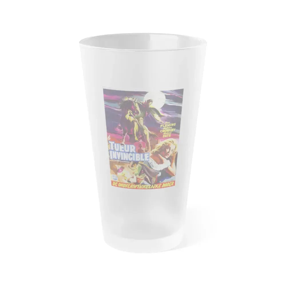 CURSE OF THE UNDEAD (BELGIAN) 1959 Movie Poster - Frosted Pint Glass 16oz 16oz Frosted - Go Mug Yourself