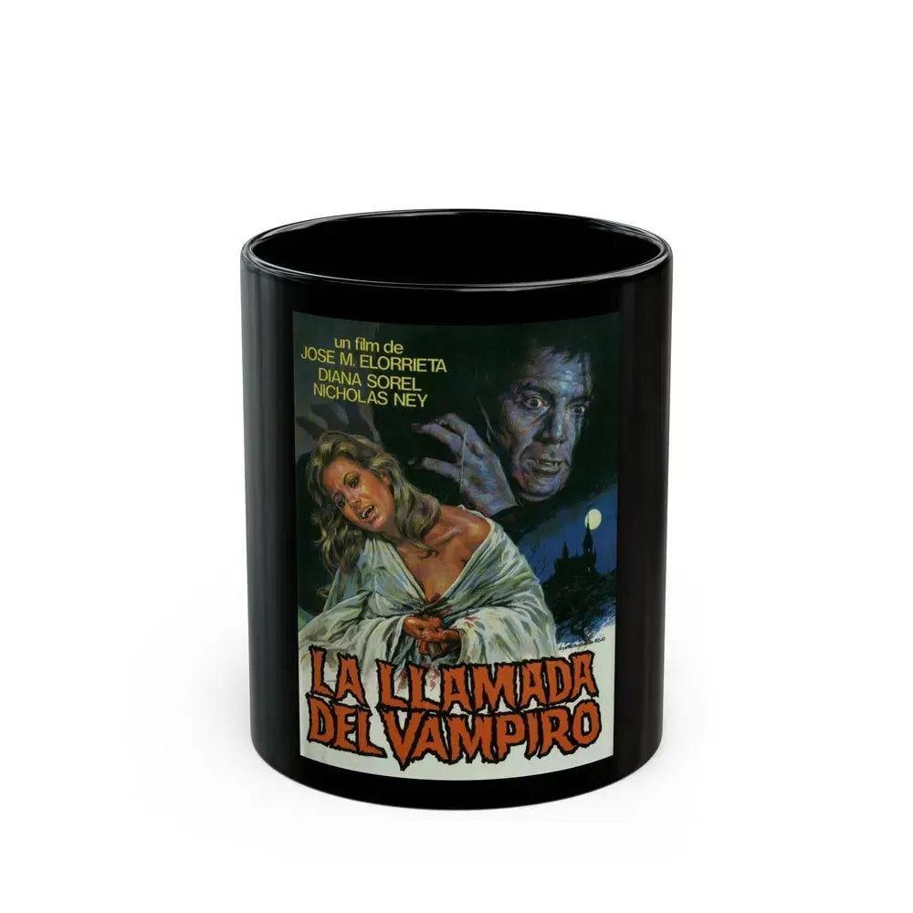 CURSE OF THE VAMPIRE 1966 Movie Poster - Black Coffee Mug 11oz - Go Mug Yourself