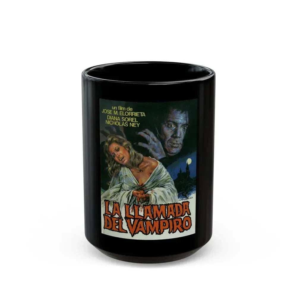 CURSE OF THE VAMPIRE 1966 Movie Poster - Black Coffee Mug 15oz - Go Mug Yourself