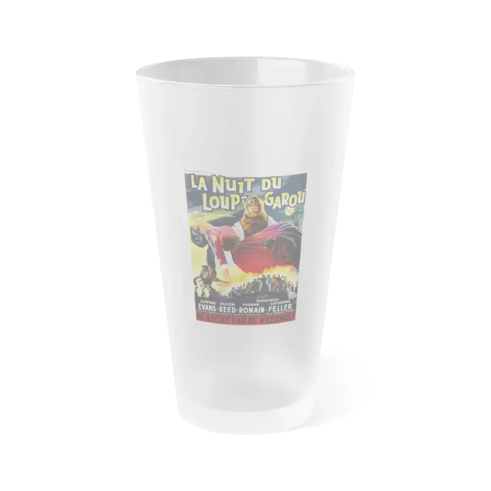 CURSE OF THE WEREWOLF (BELGIAN) 1961 Movie Poster - Frosted Pint Glass 16oz 16oz Frosted - Go Mug Yourself