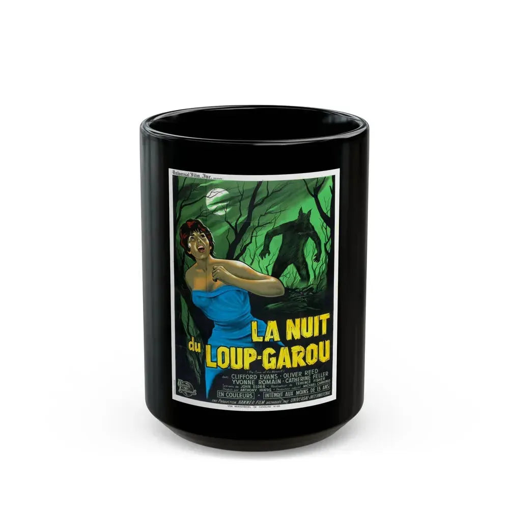 CURSE OF THE WEREWOLF (FRENCH) 1961 Movie Poster - Black Coffee Mug 15oz - Go Mug Yourself