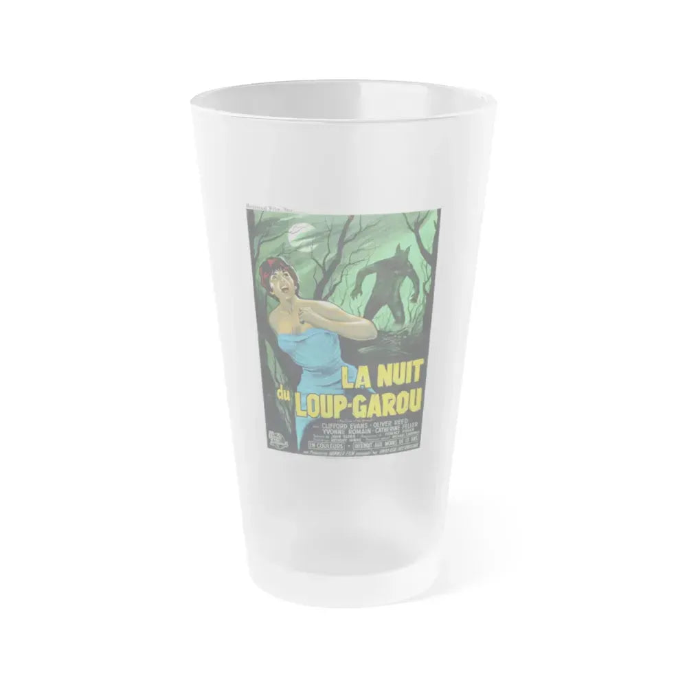 CURSE OF THE WEREWOLF (FRENCH) 1961 Movie Poster - Frosted Pint Glass 16oz 16oz Frosted - Go Mug Yourself
