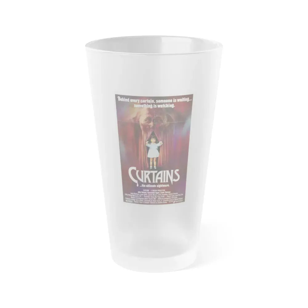 CURTAINS 1983 Movie Poster - Frosted Pint Glass 16oz Default Title - Go Mug Yourself