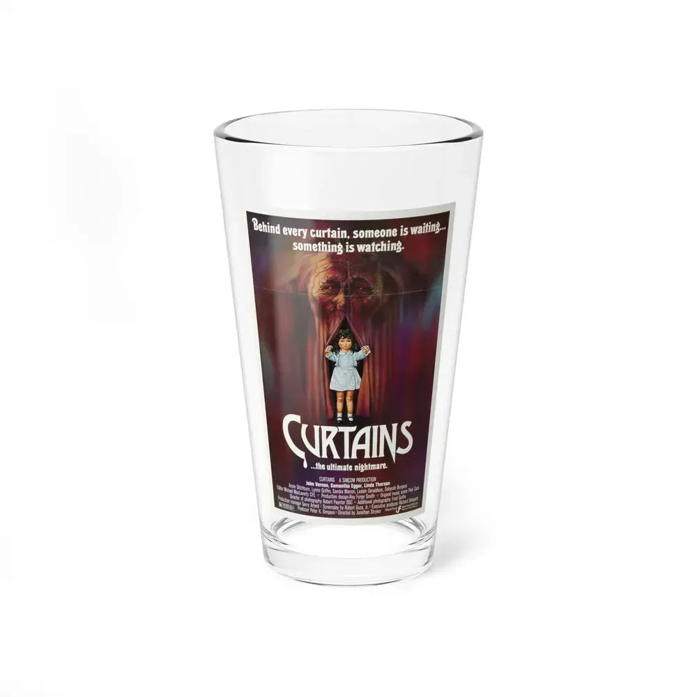 CURTAINS 1983 Movie Poster - Pint Glass 16oz 16oz - Go Mug Yourself