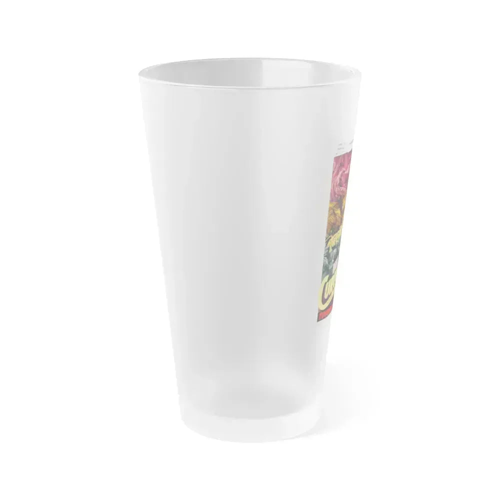 CURUCU, BEAST OF THE AMAZON (BELGIAN) 1956 Movie Poster - Frosted Pint Glass 16oz - Go Mug Yourself