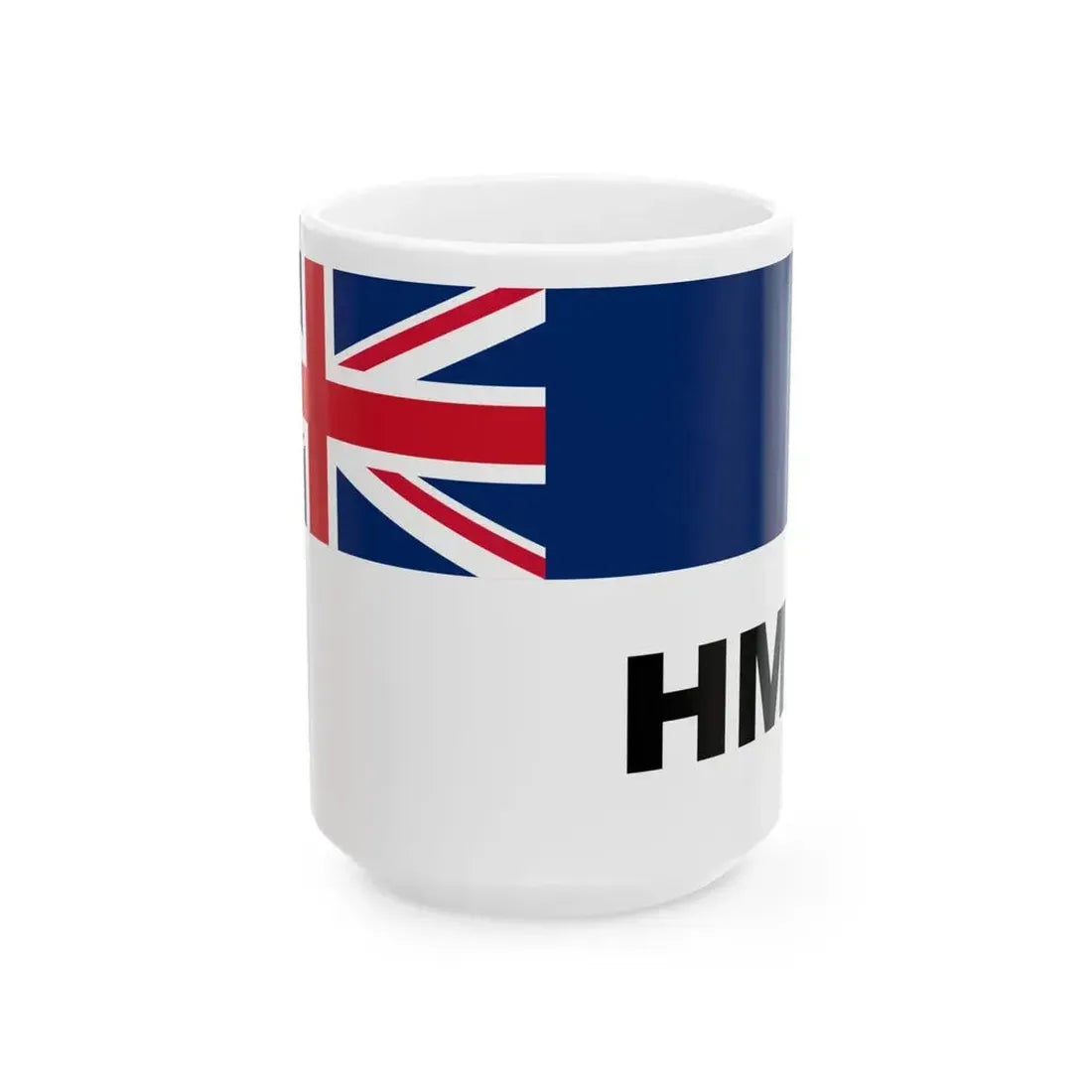 Customs Ensign of Fiji 1881-1966 variant (Fiji) White Coffee Mug 15oz - Go Mug Yourself