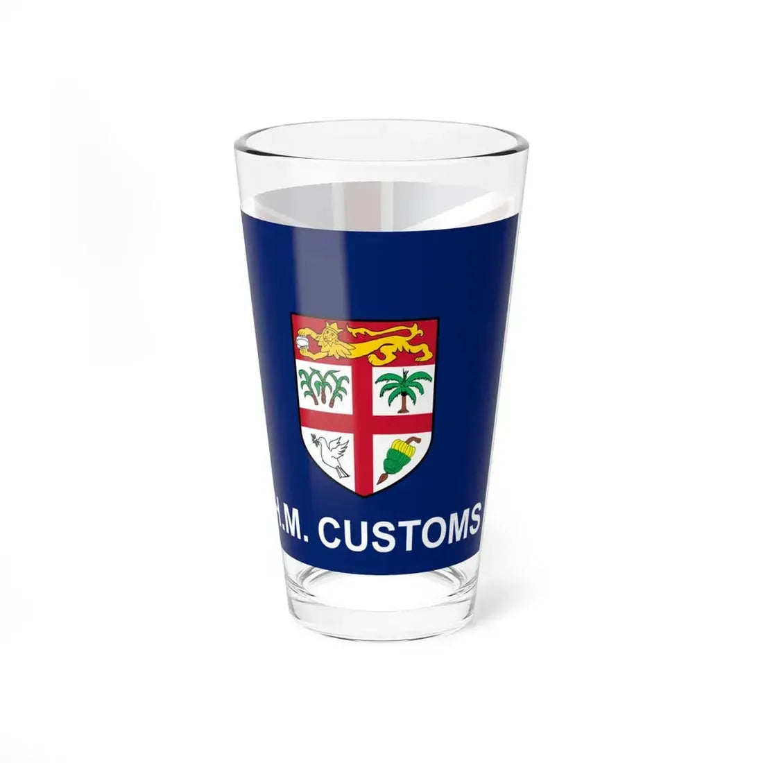 Customs Ensign of Fiji 1970 (Fiji) Pint Glass 16oz - Go Mug Yourself