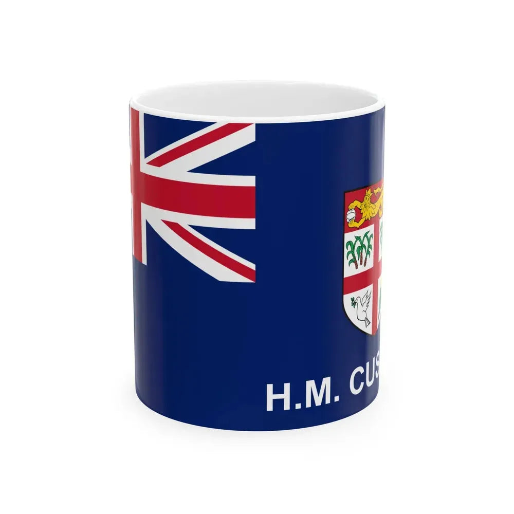Customs Ensign of Fiji 1970 (Fiji) White Coffee Mug 11oz - Go Mug Yourself