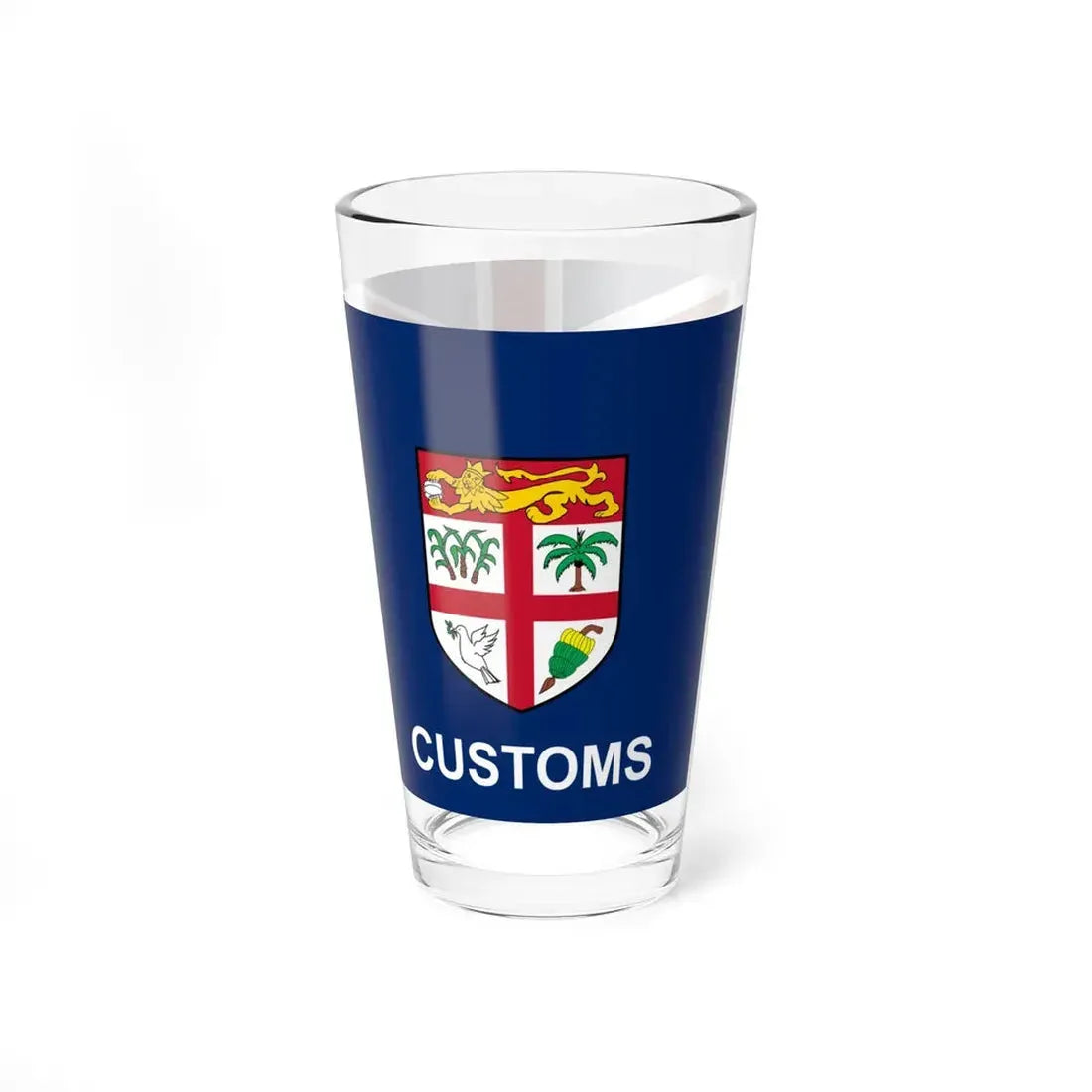 Customs Ensign of Fiji (Fiji) Pint Glass 16oz - Go Mug Yourself