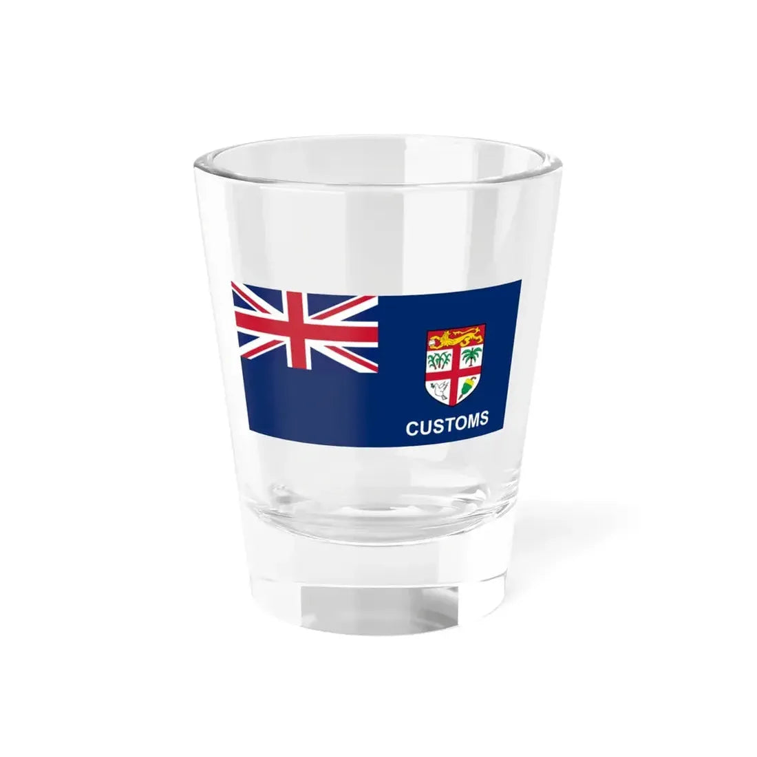 Customs Ensign of Fiji (Fiji) Shot Glass 1.5oz 1.5oz - Go Mug Yourself