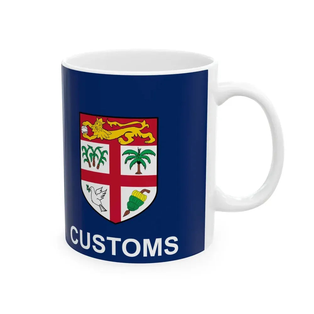 Customs Ensign of Fiji (Fiji) White Coffee Mug - Go Mug Yourself
