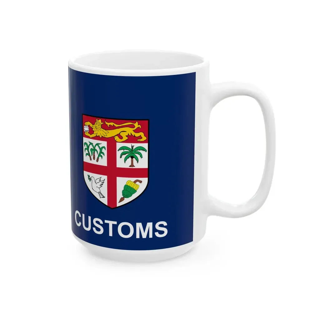 Customs Ensign of Fiji (Fiji) White Coffee Mug - Go Mug Yourself