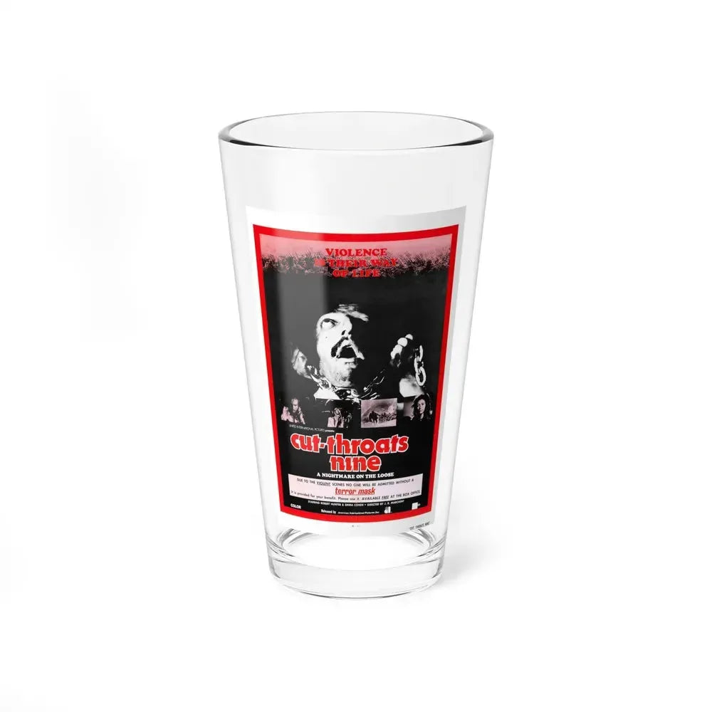 CUT THROATS NINE 1972 Movie Poster - Pint Glass 16oz 16oz - Go Mug Yourself