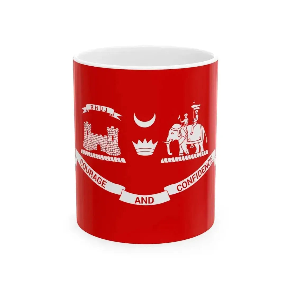 Cutch flag (India) White Coffee Mug 11oz - Go Mug Yourself