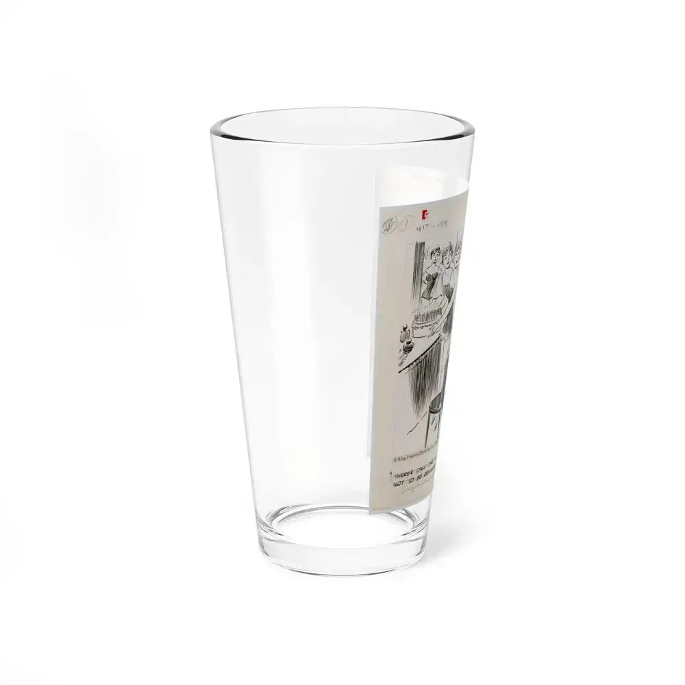 Cuties Single Panel Gag Comic Strip - Pint Glass 16oz - Go Mug Yourself
