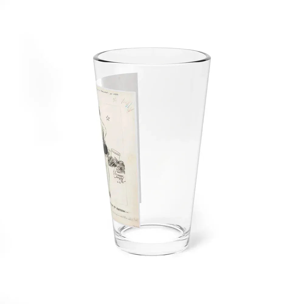 Cuties Single Panel Gag Comic Strip - Pint Glass 16oz - Go Mug Yourself