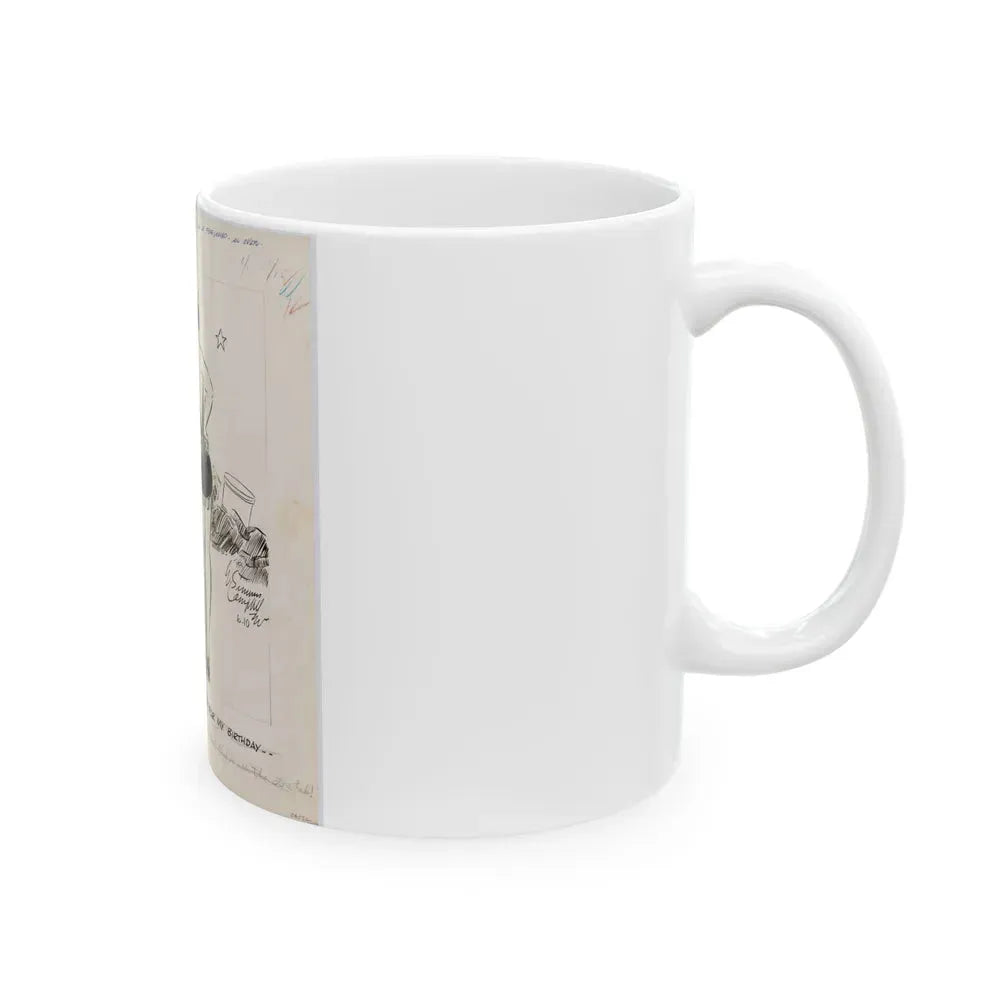 Cuties Single Panel Gag Comic Strip - White Coffee Mug - Go Mug Yourself