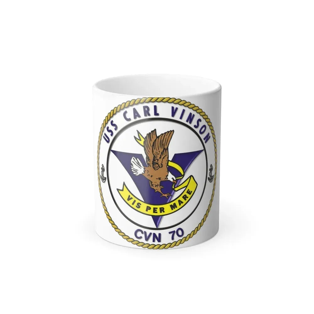 CVN 70 USS Carl Vinson 1982 (U.S. Navy) Color Changing Mug 11oz Default Title 11oz - Go Mug Yourself