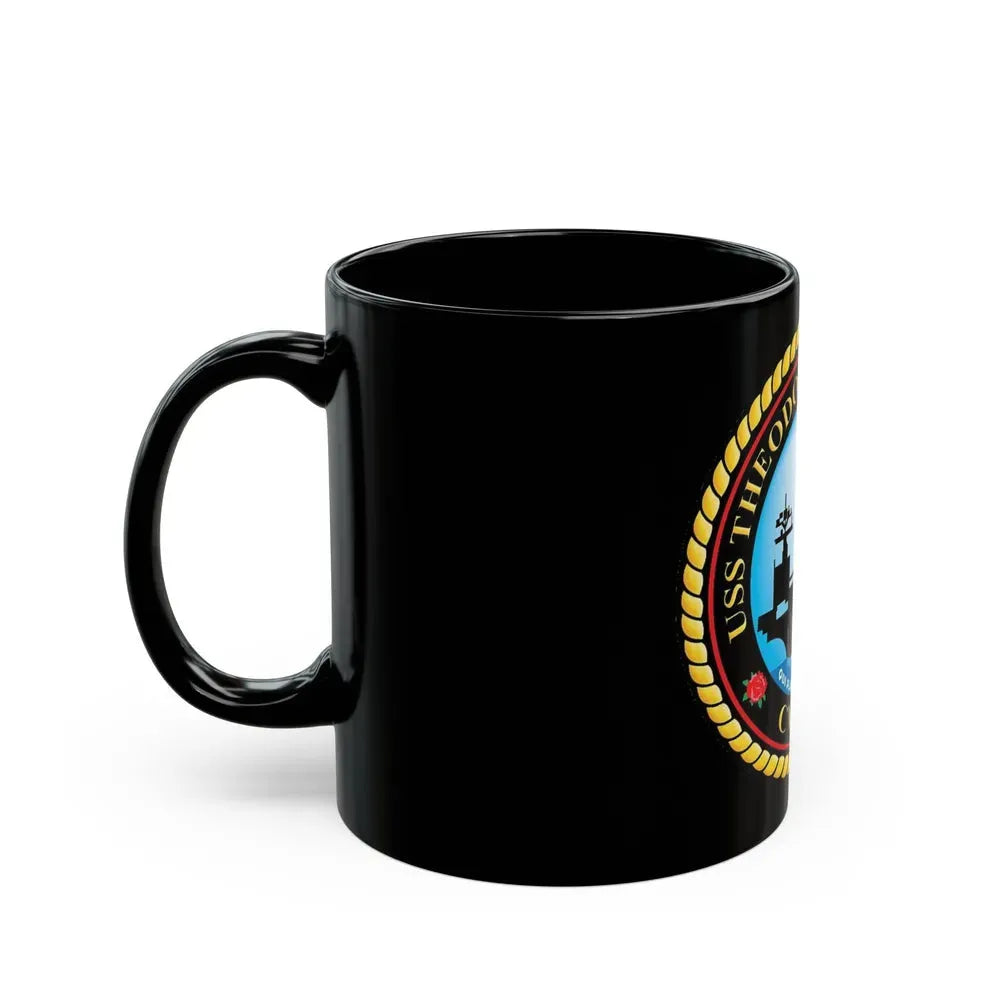 CVN 71 USS Theodore Roosevelt 1986 (U.S. Navy) Black Coffee Mug - Go Mug Yourself